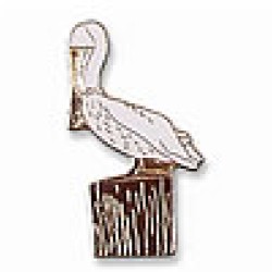 Pelican, American White pin