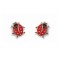 Lady Bug earrings (on posts)